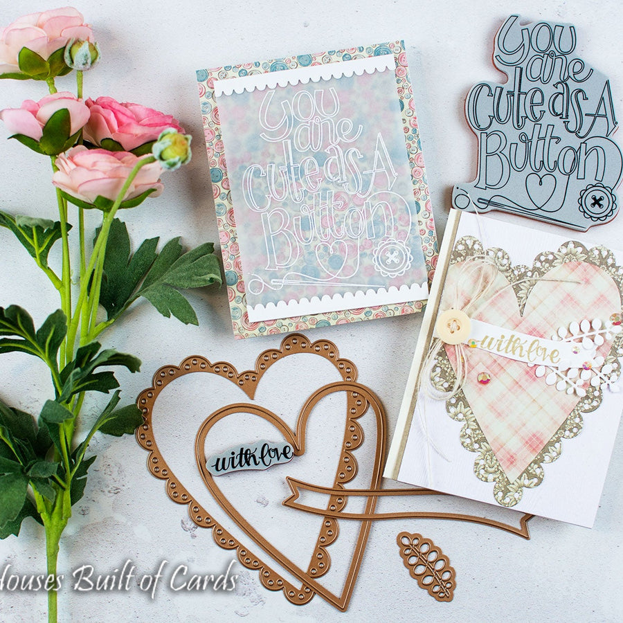 Sew Sweet Collection Inspiration | Cute As A Button Cards with Heather
