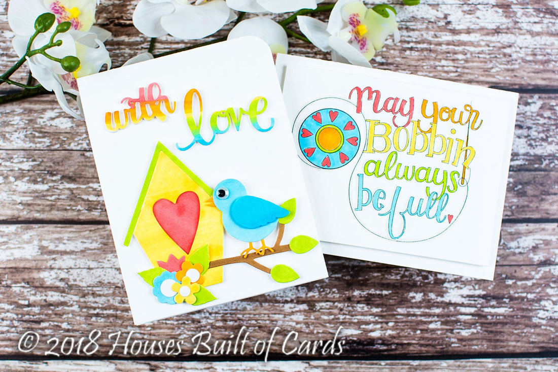 Sew Sweet Inspiration | Colorful Cards with Heather