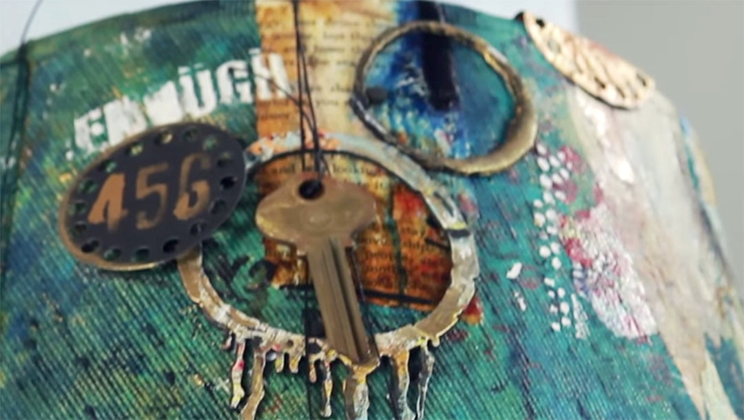 Creative Cafe Try a Trend: Altered Lamp Shade with Seth Apter Collection