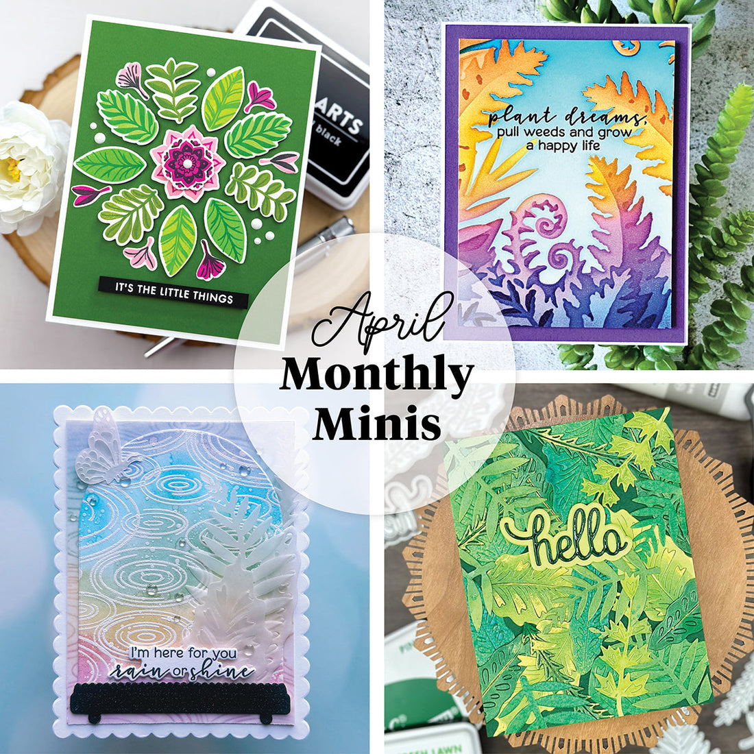 April Monthly Minis Inspiration