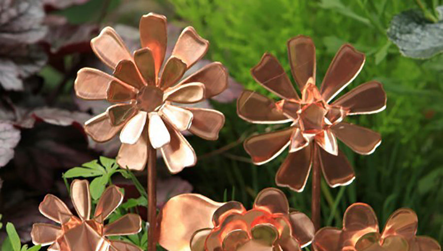 These Copper Garden Art Flowers Will Never Stop Blooming