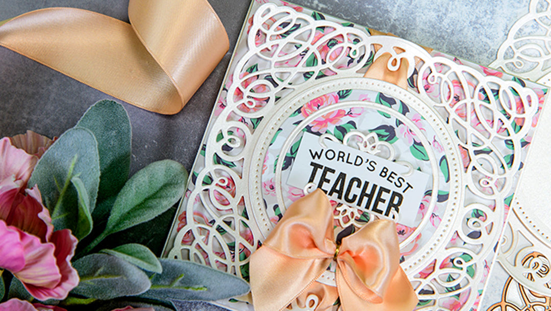 Layered Dimensional Die Cutting. Episode #2 - Teacher Card