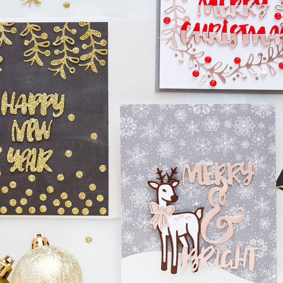 November Small Die of the Month is Here – Holiday Greetings!