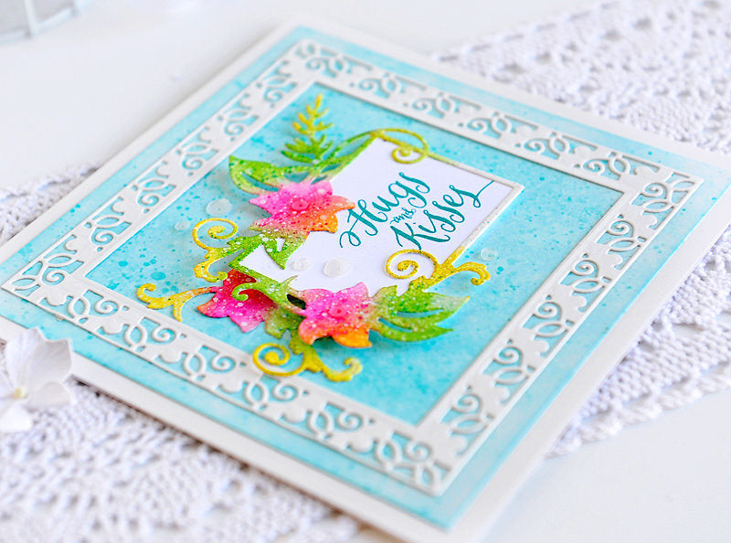 Large Die Of The Month Inspiration | Floral Lace Frame Die Set with Kay
