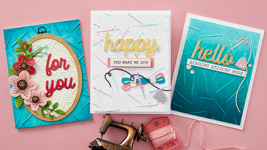 April 2024 3D Embossing Folder of the Month Preview & Tutorials – One Stitch at a Time