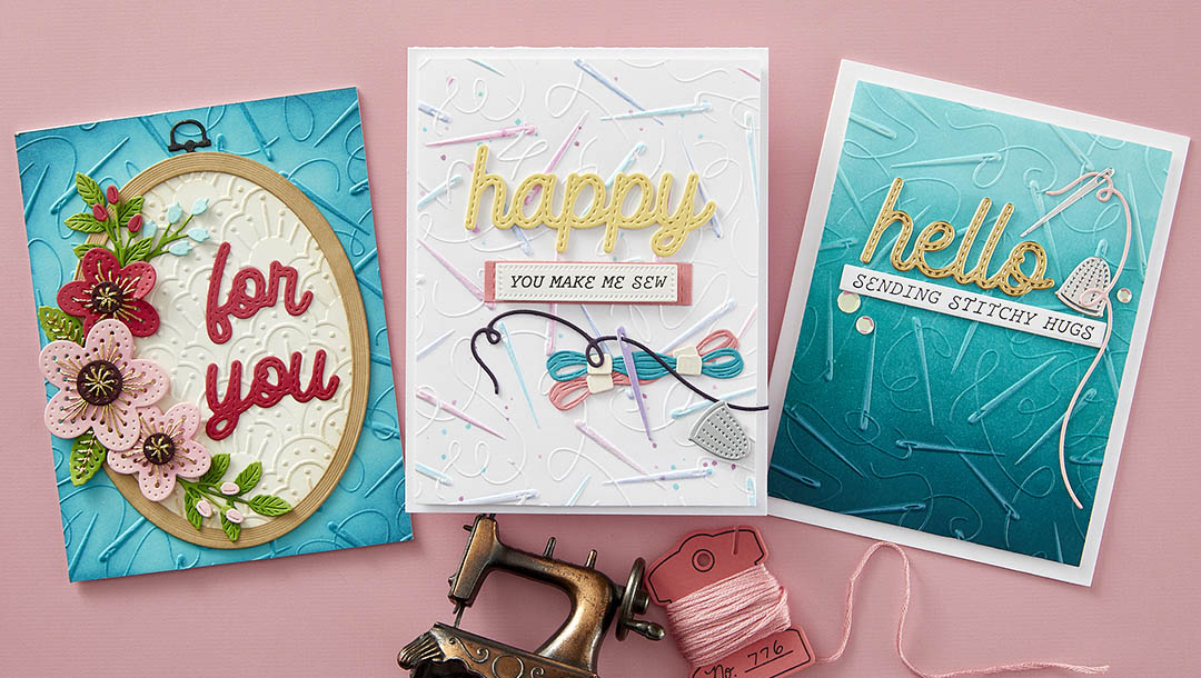 April 2024 3D Embossing Folder of the Month Preview & Tutorials – One Stitch at a Time