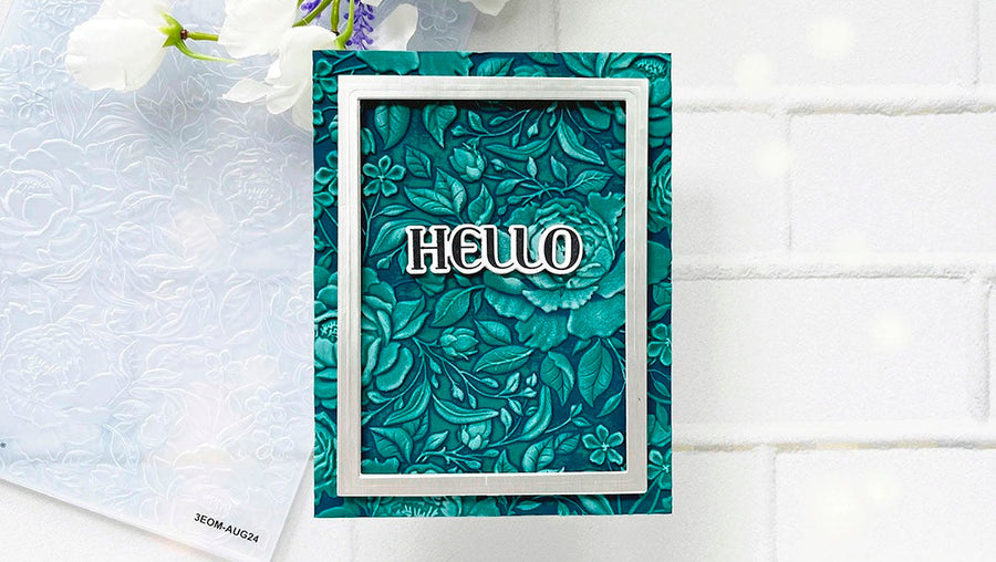 August 2024 3D Embossing Folder of the Month Preview & Tutorials – Floral Expressions