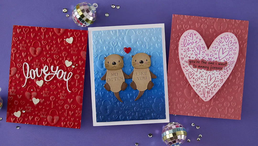 December 2025 3D Embossing Folder of the Month Preview & Tutorials – Unlock My Heart