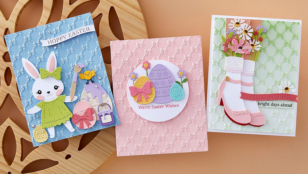 February 2025 3D Embossing Folder of the Month Preview & Tutorials – Petite Bow