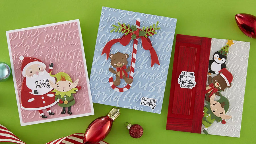 July 2026 3D Embossing Folder of the Month Preview & Tutorials – Festive Greetings