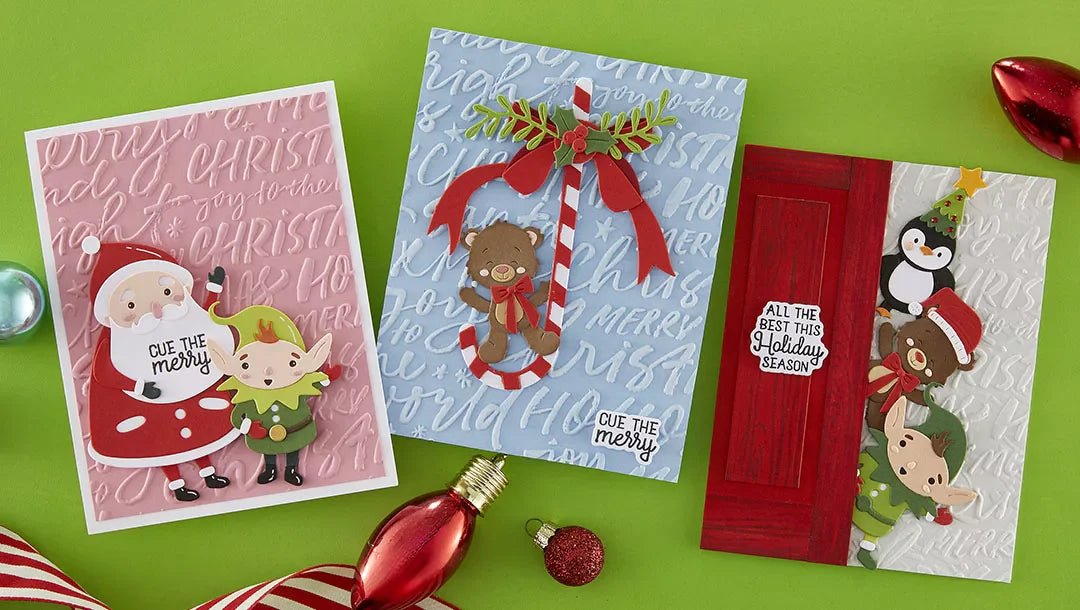 July 2026 3D Embossing Folder of the Month Preview & Tutorials – Festive Greetings
