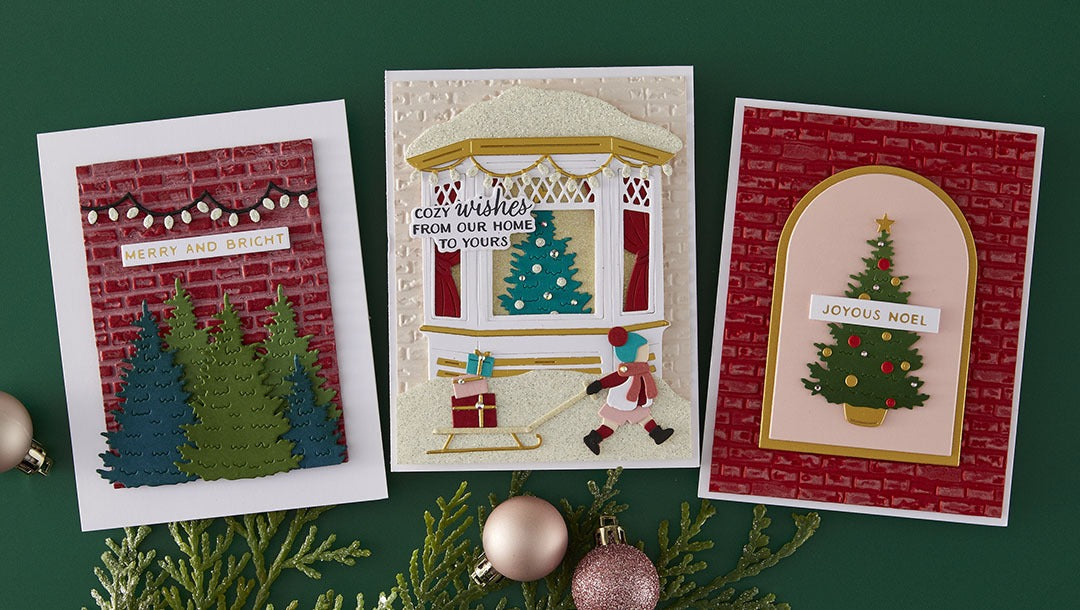 October 2025 3D Embossing Folder of the Month Preview & Tutorials – Brick by Brick