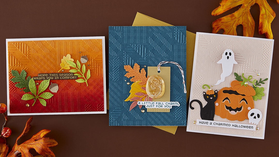 September 2025 3D Embossing Folder of the Month Preview & Tutorials – Patchwork