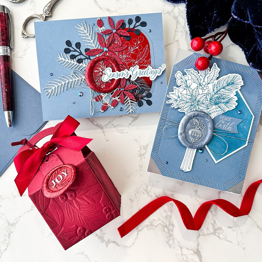 Sealed in Blue and Red for Christmas!