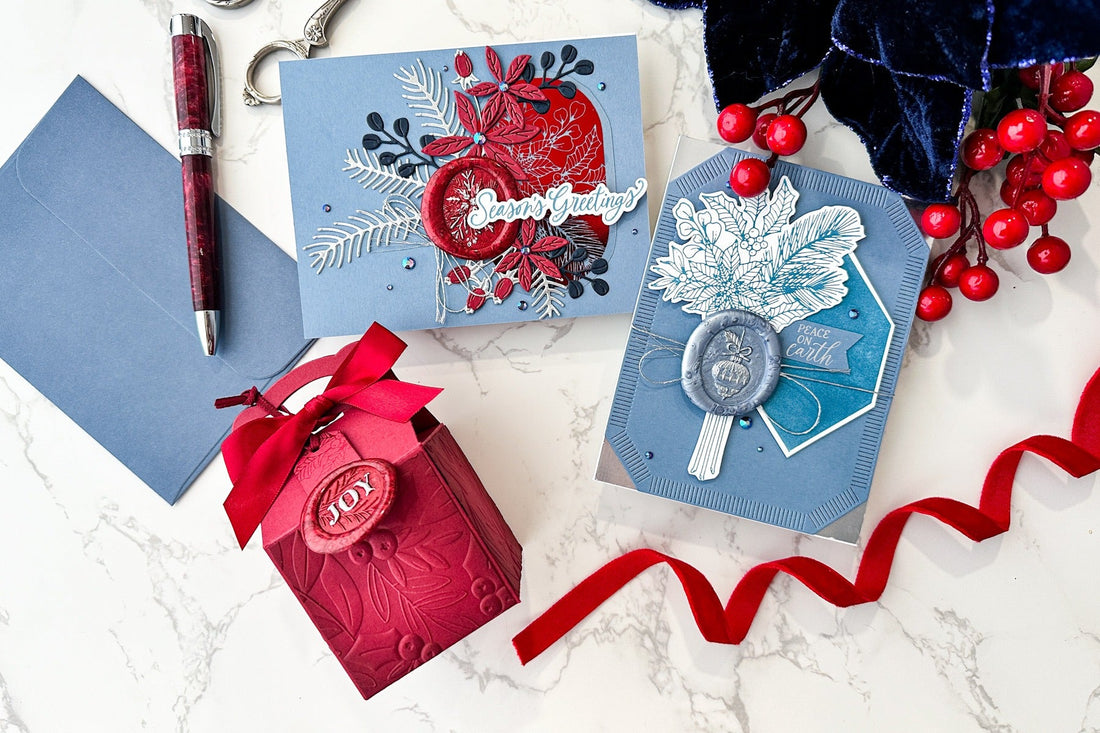 Sealed in Blue and Red for Christmas!