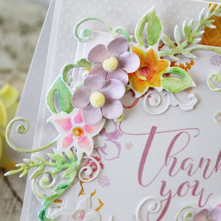 Large Die Of The Month Inspiration | Floral Lace Frame Die Set