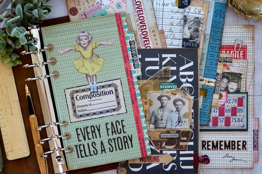 Every Face Tells A Story Journal Pages, BD-1123, SCSE-039, SCSE-054, SCSR-016, SCSP-037, S7-295, S7-298, SDS-232, STP-279