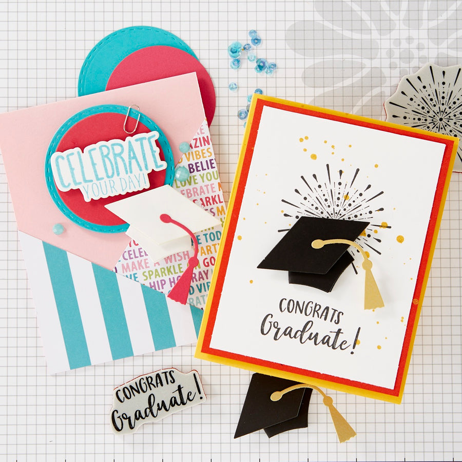 T3: Tools, Tips and Techniques for Festive Graduation Cards