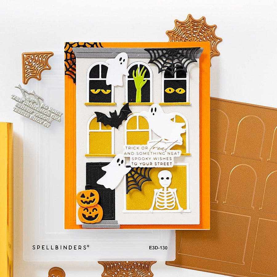 Diecut a Haunted Building with the Yana Smakula’s Halloween City collection, S7-277,S4-1569,BP-381,E3D-130