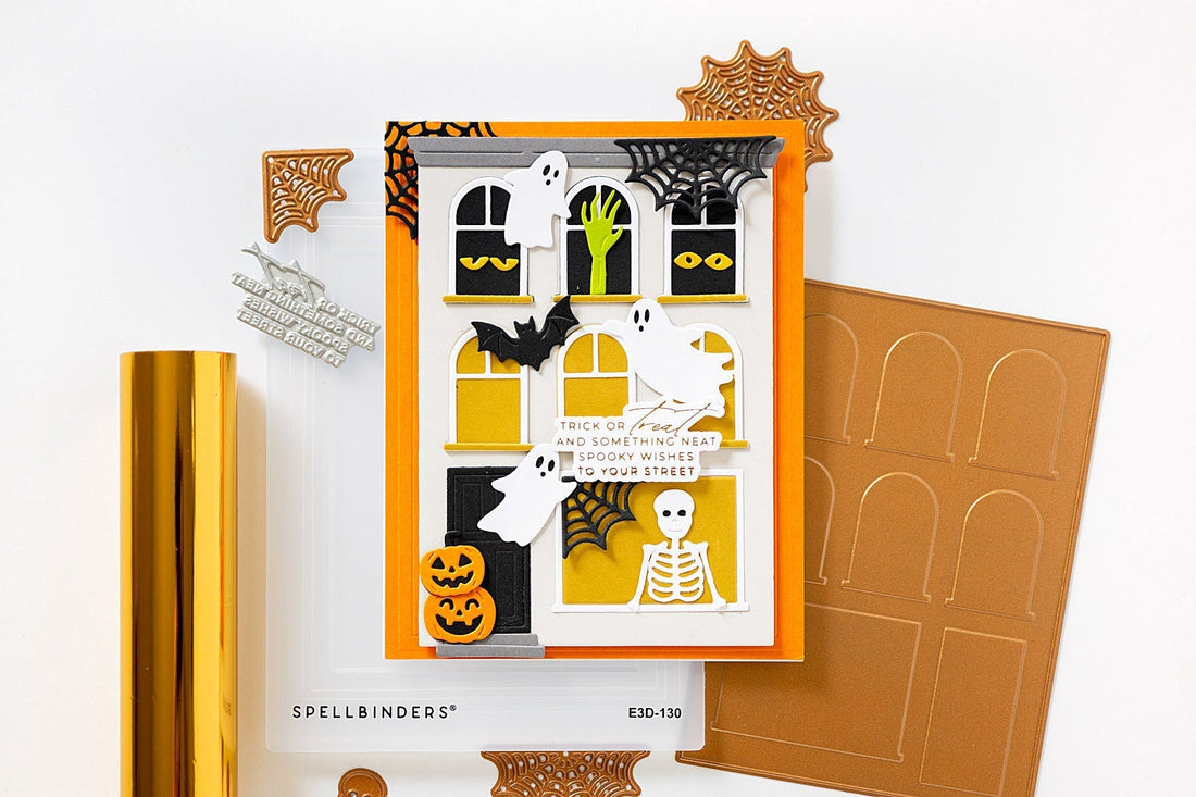 Diecut a Haunted Building with the Yana Smakula’s Halloween City collection, S7-277,S4-1569,BP-381,E3D-130