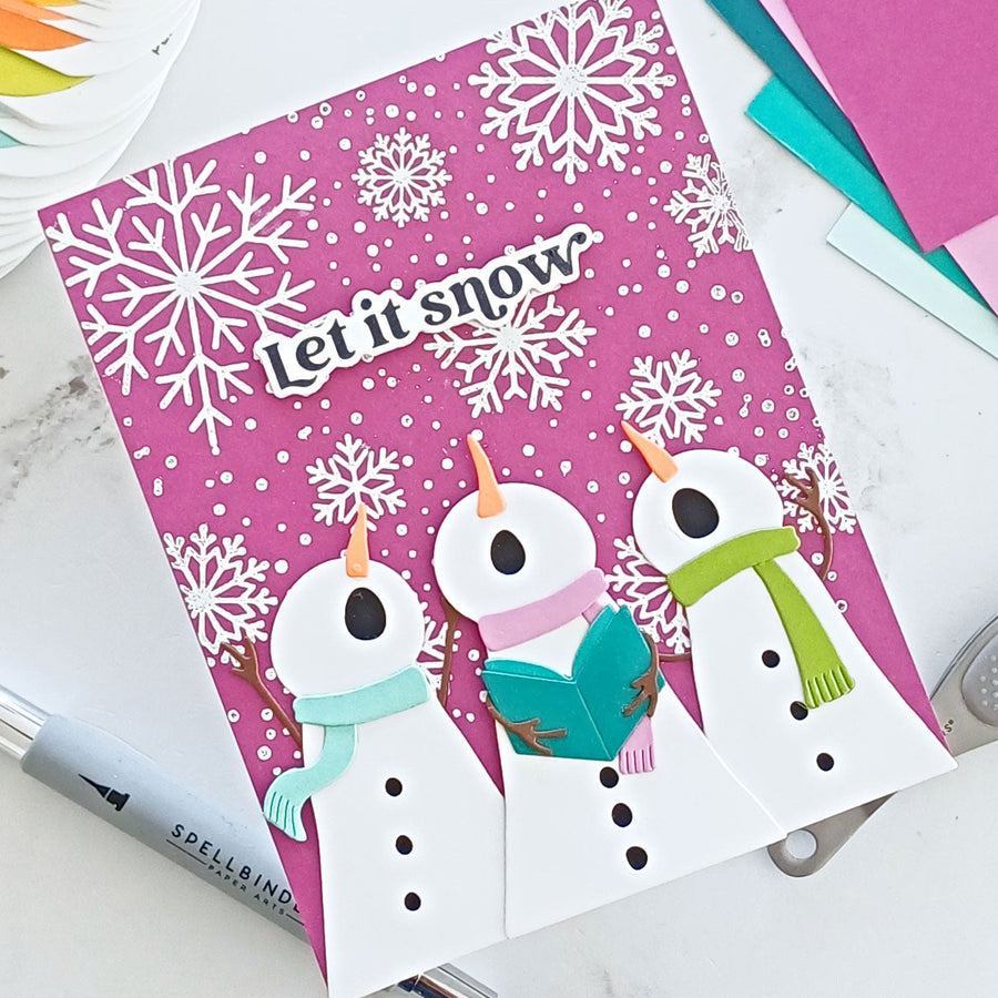 How to Heat Emboss with BetterPress Plates: Snowman Christmas Card
