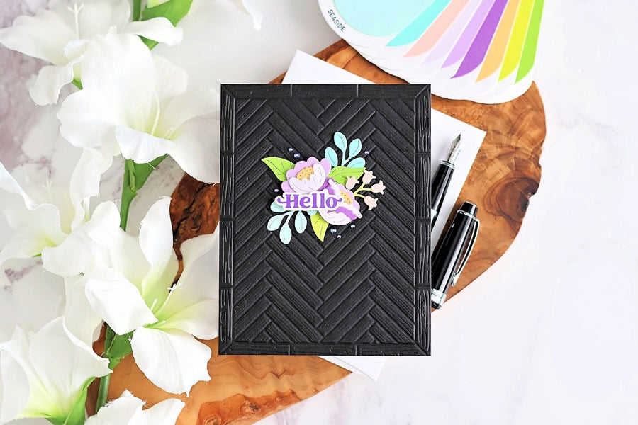 SIMPLE FLORAL SCENE WITH MUST-HAVE SENTIMENTS, BP-390, S3-573, E3D-183 