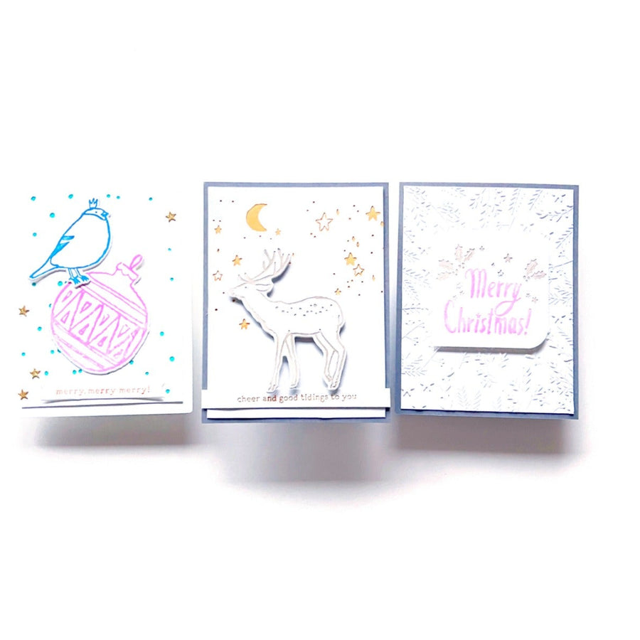Starry Holiday Vibes: A Set of Three Cards