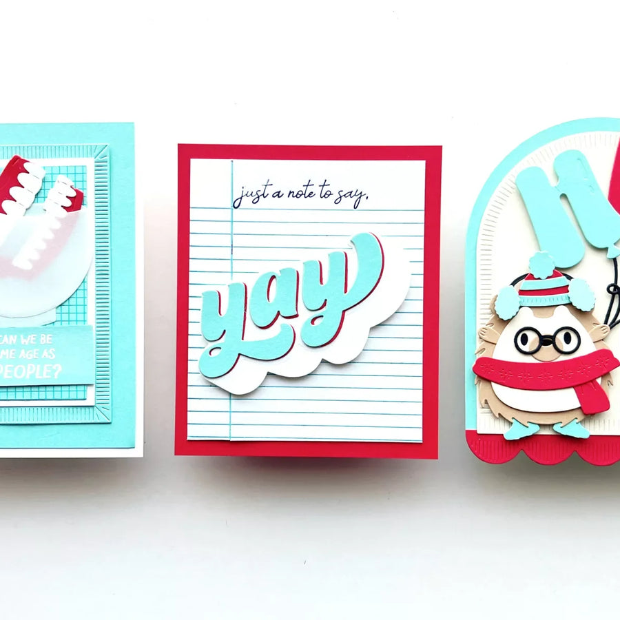 Funny Birthday Card Ideas Using the Spellbinders Aged to Perfection Collection