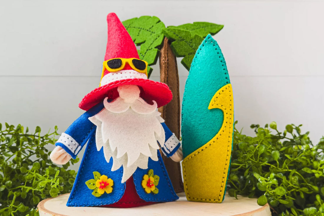 How to Make a Summer Felt Gnome with the Summer 3D Felt Décor Dies