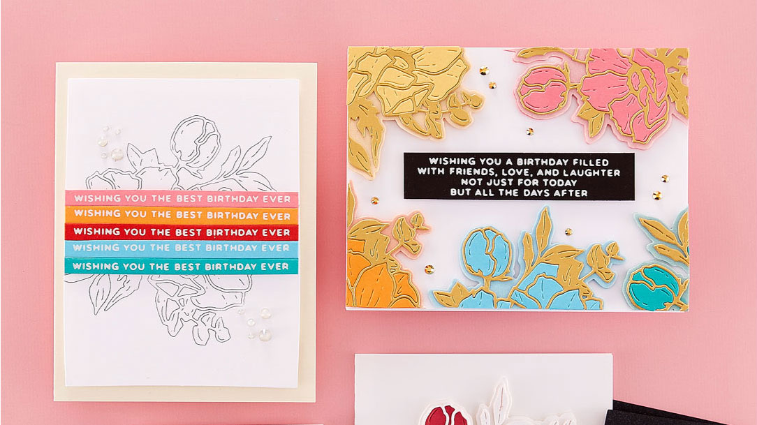Color with Cardstock - Anemone Blooms Cardmaking Ideas with Joan Bardee