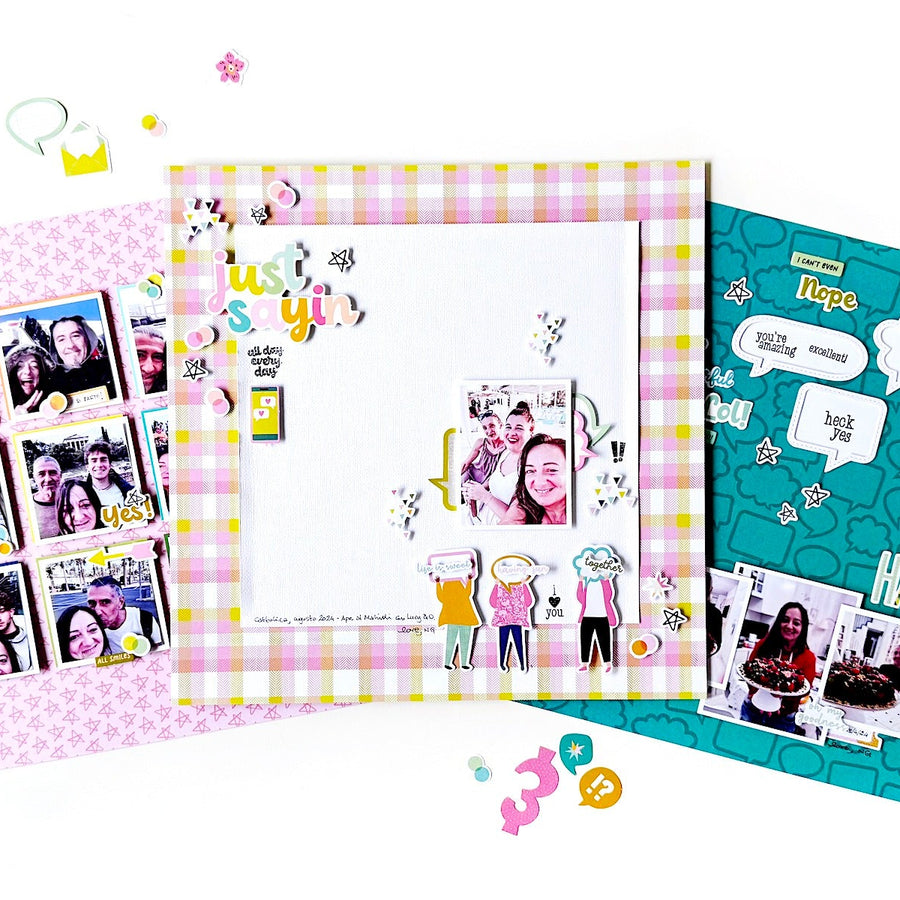 Playful, Bright and Oh-so-fun: Scrapbooking With “Just Sayin’”