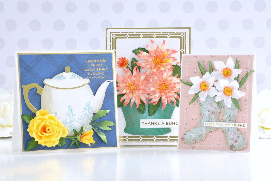 Susan’s Garden Club Collection – Floral Card Trio with Annie Williams