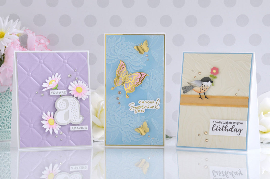 3D Embossing Folder Collection – Card Inspiration with Annie Williams