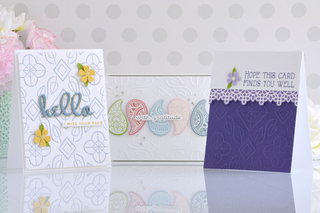Embossing Folder of the Month Kit – Card Inspiration with Annie Williams
