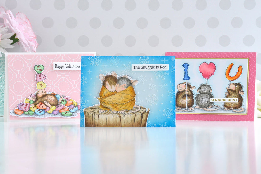 Simple and Sweet Love Cards with the House Mouse Winter Collection