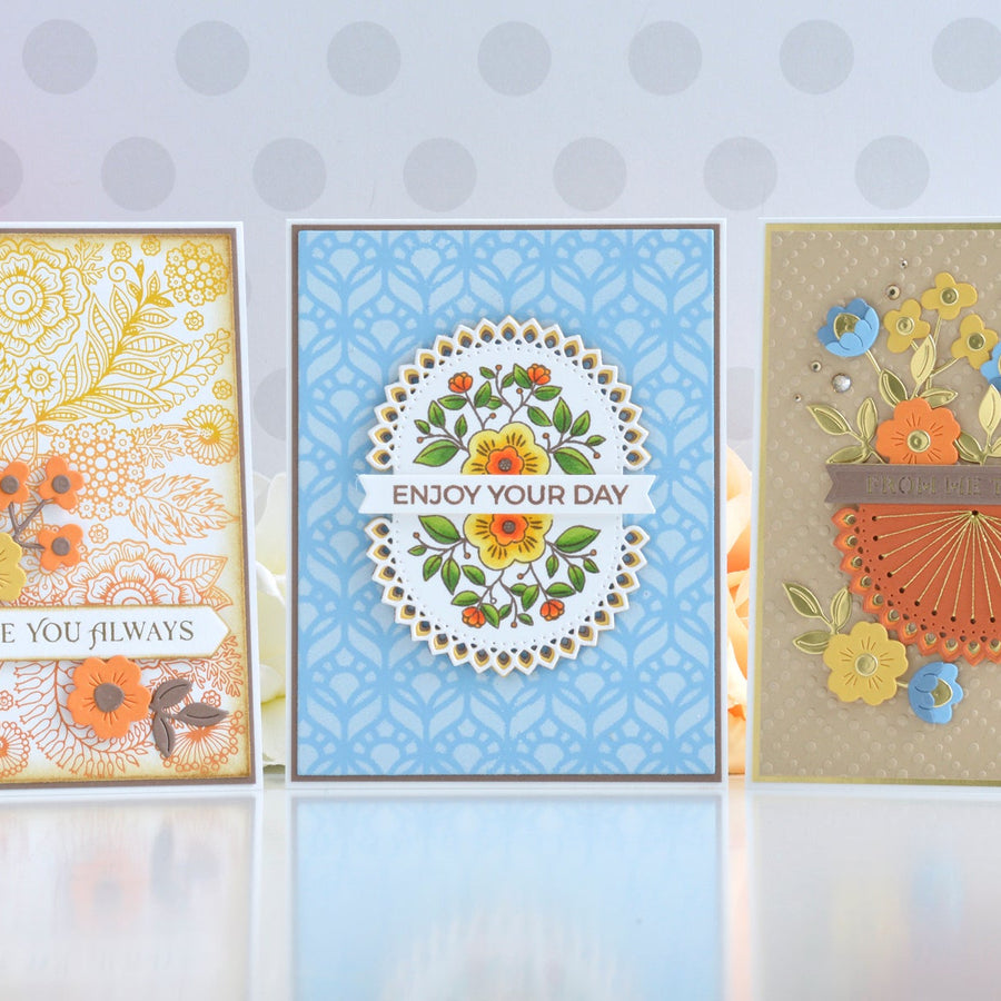 Handmade Card Ideas with Kaleidoscope Arch Collection