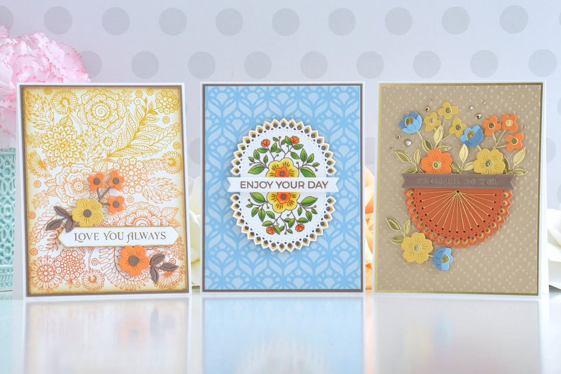 Handmade Card Ideas with Kaleidoscope Arch Collection