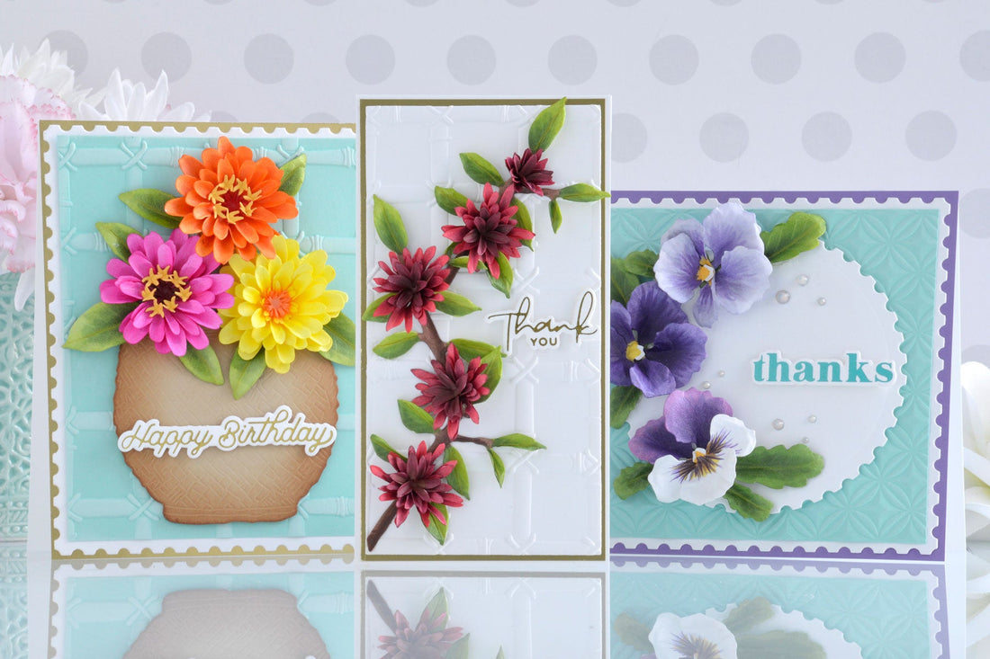 The Painter’s Garden Collection – Spring Paper Flower Card Ideas