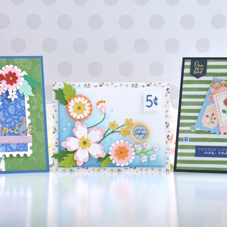Colorful Floral Cards Created with the Bayfair Card Maker’s Kit