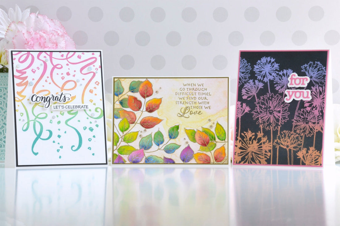 Three Fun Background Techniques for Creating Easy & Colorful Cards
