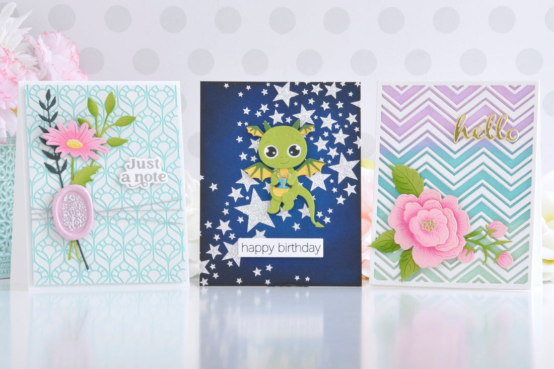 Creating Unique Backgrounds For Cards With Modeling Paste