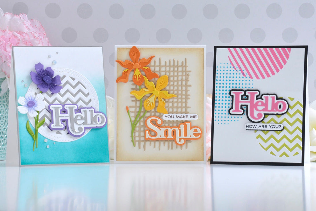 Creating Colorful Cards to Send a Smile with the Spotlight Frames & Florals Collection