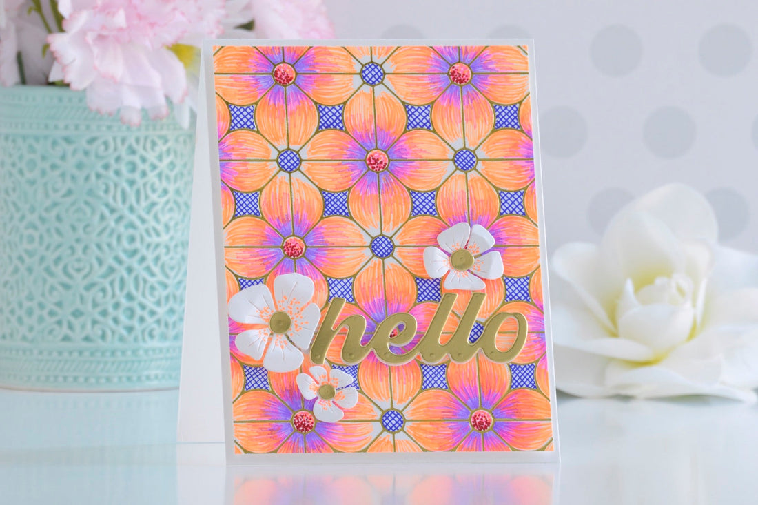 Creating Eye-Catching Cards with Fine Tip Neon Pens