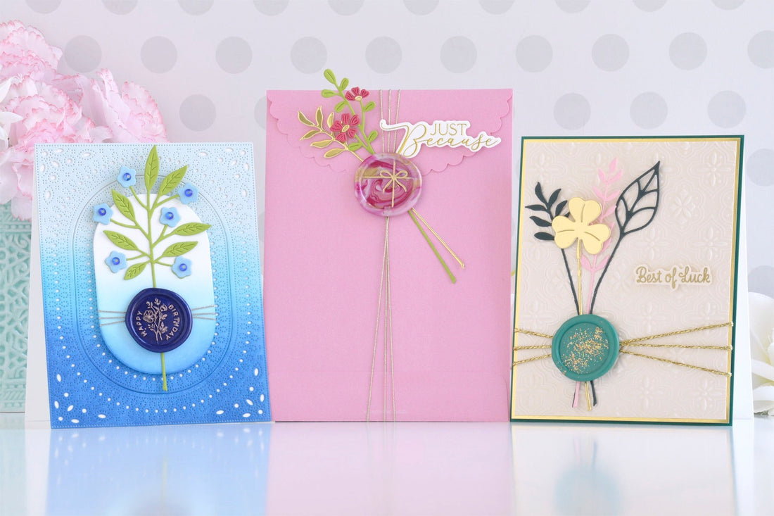 Pretty Wax Seal Projects Made With All New Wax Beads & Bead Mixes