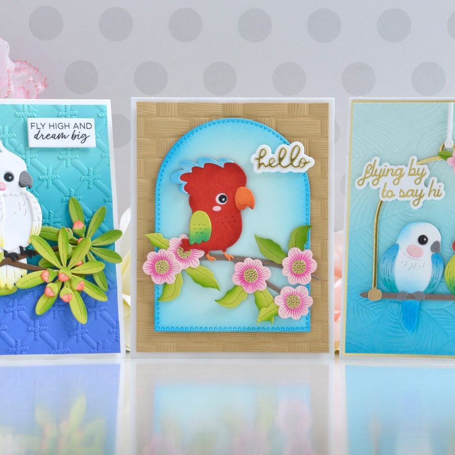 Adding Inky Details to Create Colorful Cards with the Cheerful Chirps Collection