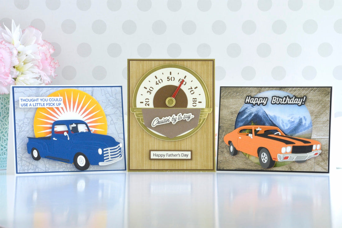 Mixing Patterned Paper with Fun Dies from the Classic Road Legends Collection