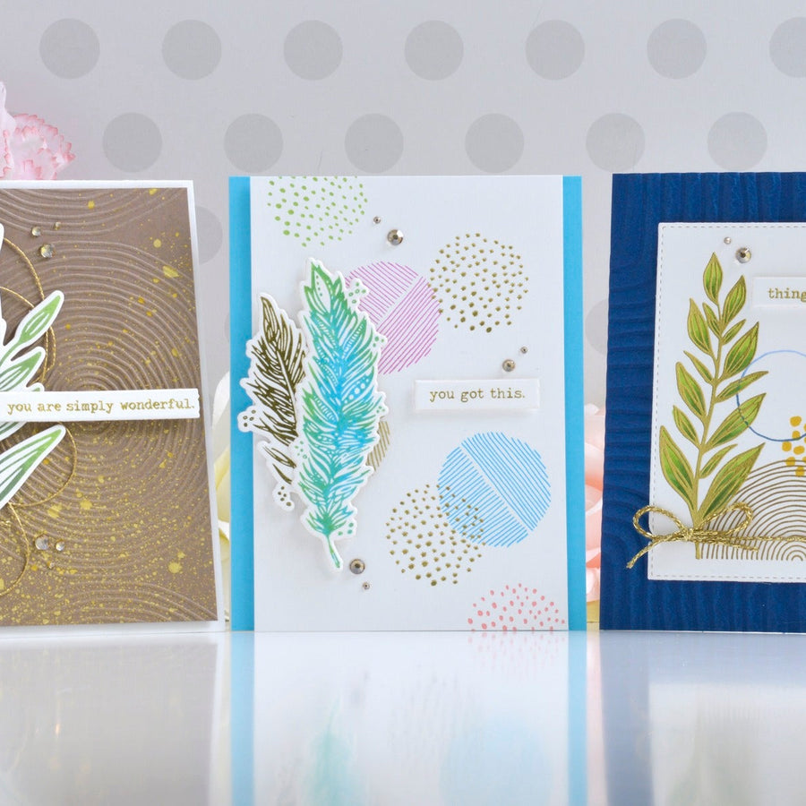 Combining Foil and BetterPress for Simple and Pretty Encouragement Cards