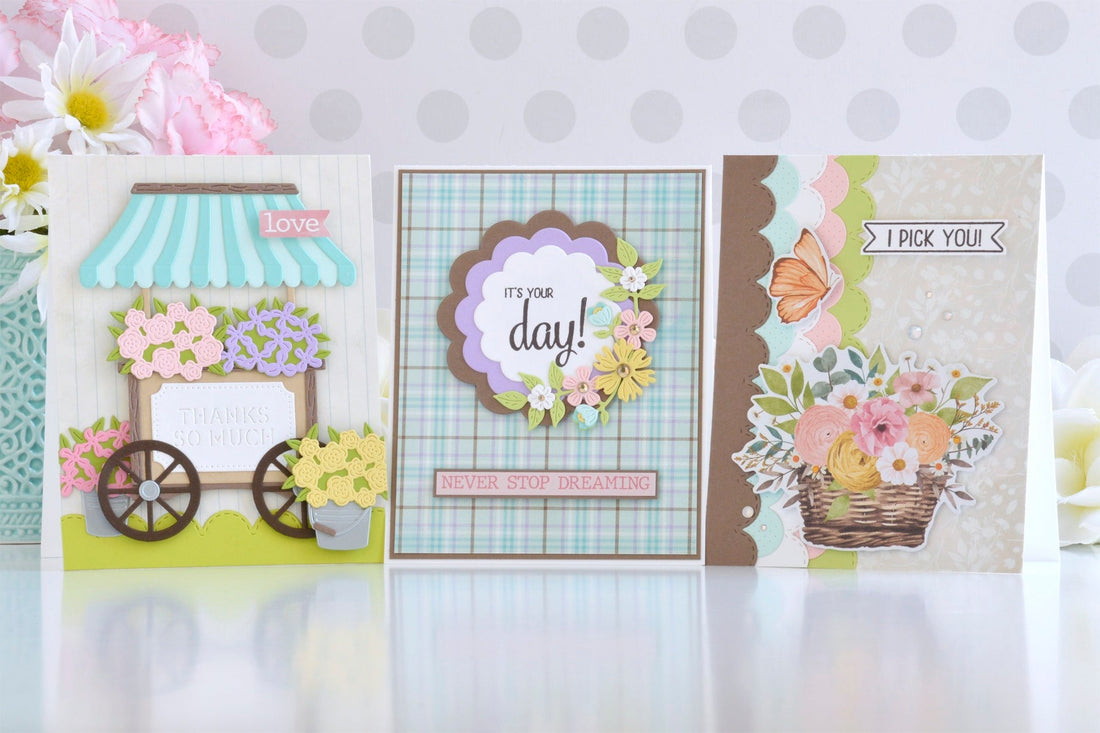 Soft & Pretty Floral Cards with the Simple Vintage Flower Shoppe Collection