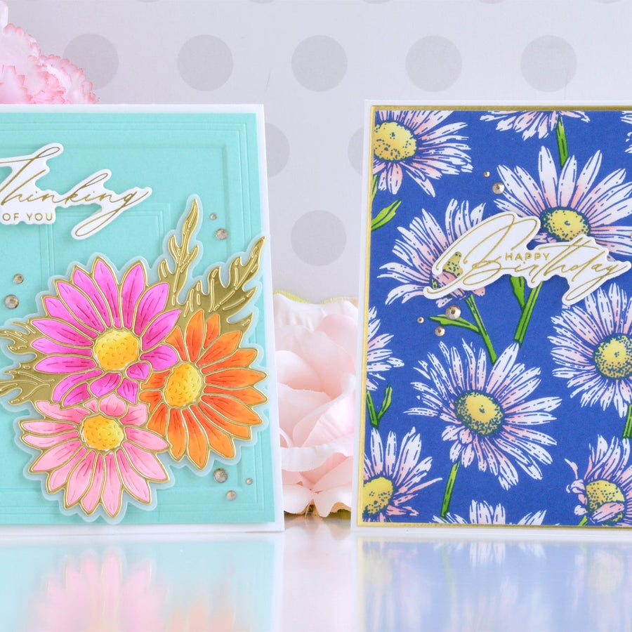 Colorful and Elegant Cards with the Yana’s Daisies Collection