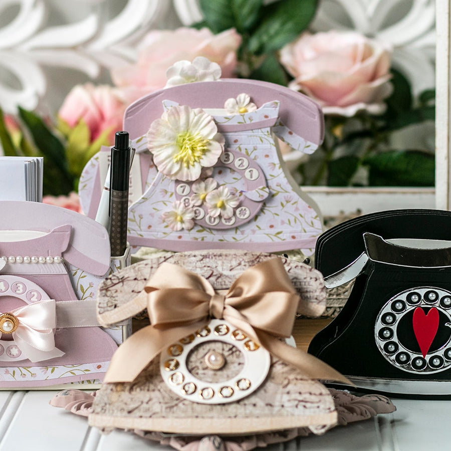 August 2020 Amazing Paper Grace Die of the Month is Here – Pop Up 3D Vignette Telephone